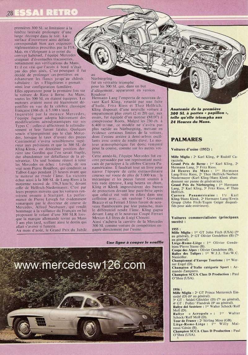 Essai de la Mercedes 300 SL papillon en 1981 300_sl14