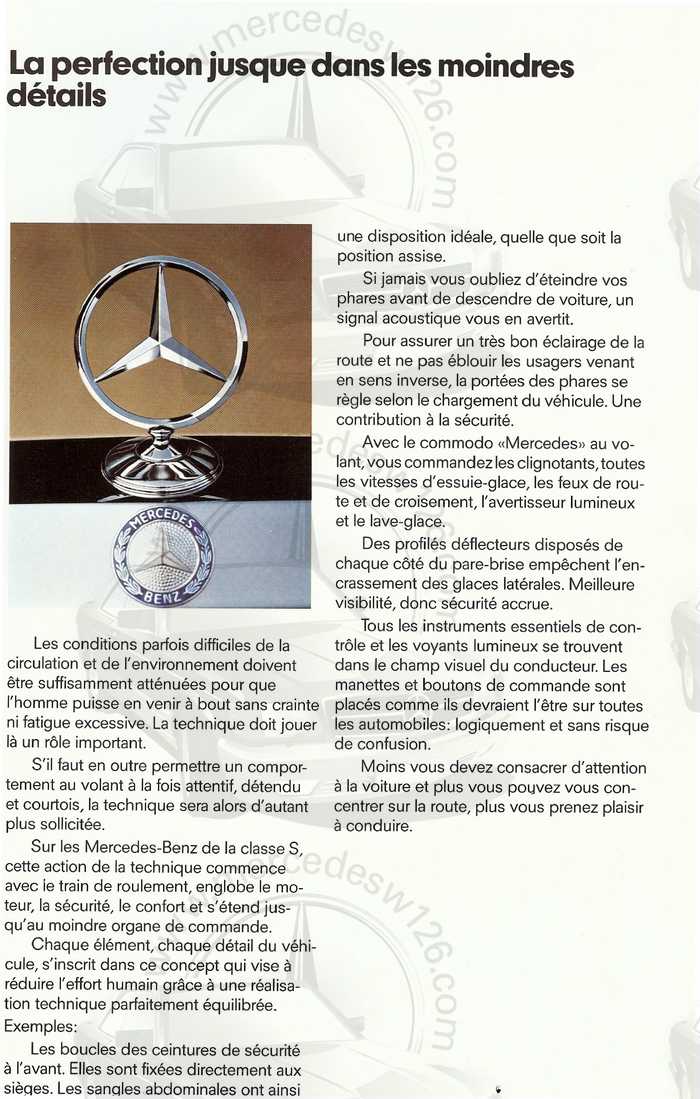 Catalogue Mercedes W116 280 S/SE/SEL de 1979 Catal102