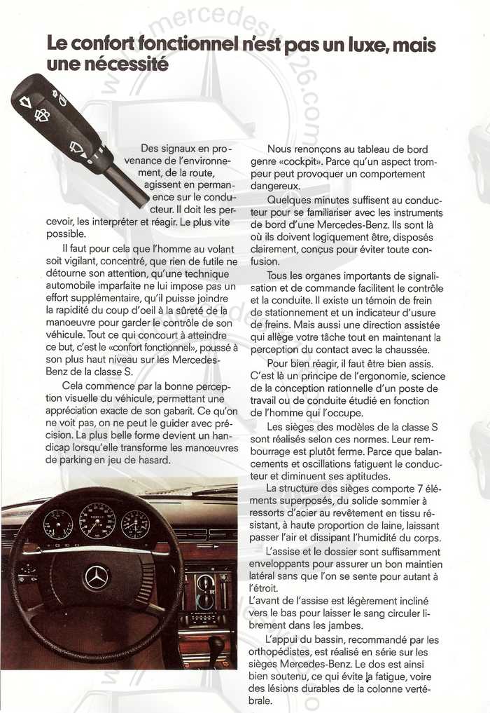 Catalogue Mercedes W116 280 S/SE/SEL de 1979 Catal115