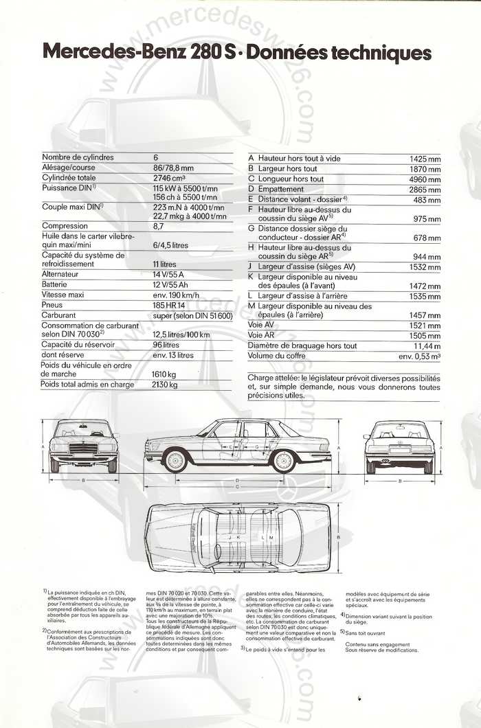 Catalogue Mercedes W116 280 S/SE/SEL de 1979 Catal130