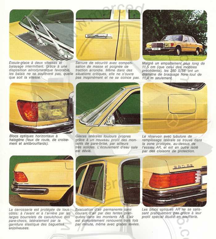 Catalogue Mercedes W116 280 S/SE/SEL de novembre 1973 Catal144