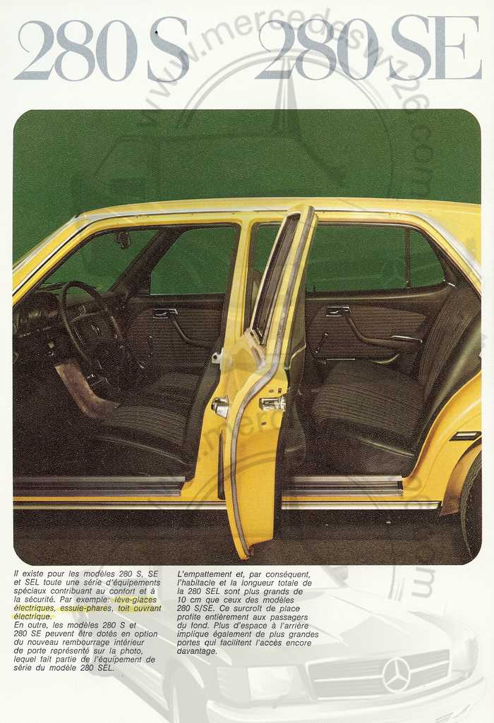 Catalogue Mercedes W116 280 S/SE/SEL de novembre 1973 Catal147