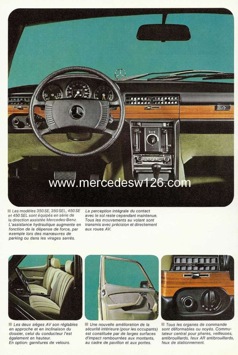 Catalogue de 1974 sur les W116 350 SE/SEL & 450 SE/SEL Catalo74