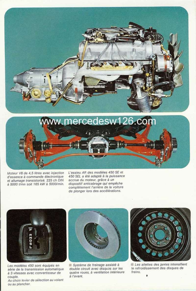 Catalogue de 1974 sur les W116 350 SE/SEL & 450 SE/SEL Catalo75