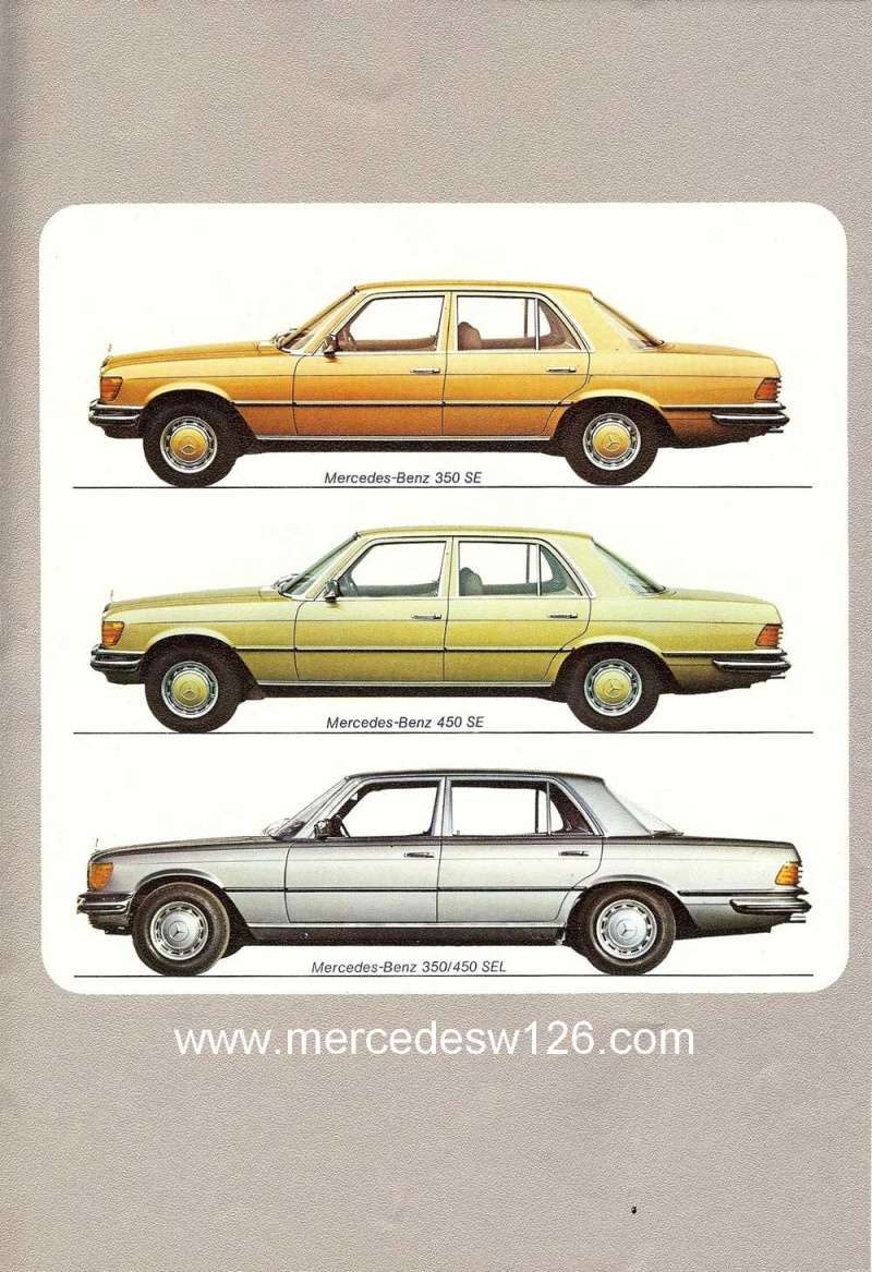 Catalogue de 1974 sur les W116 350 SE/SEL & 450 SE/SEL Catalo85