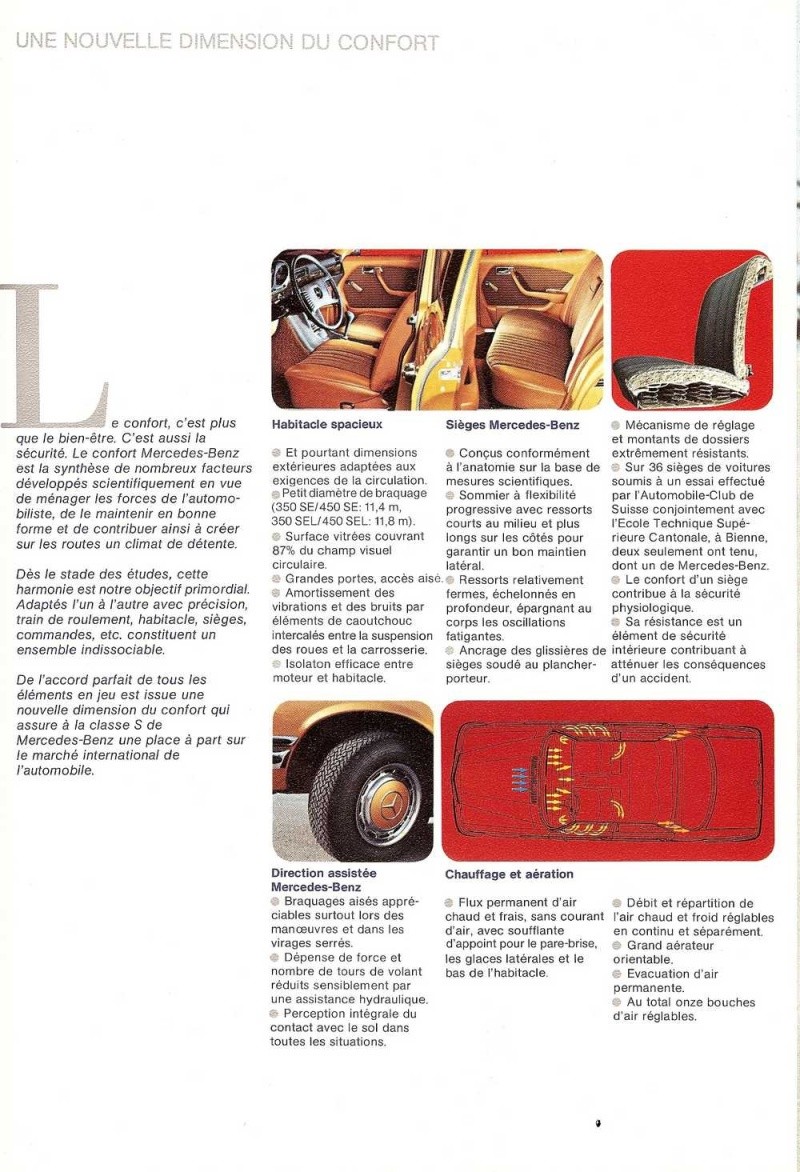 Catalogue de 1974 sur les W116 350 SE/SEL & 450 SE/SEL Catalo89