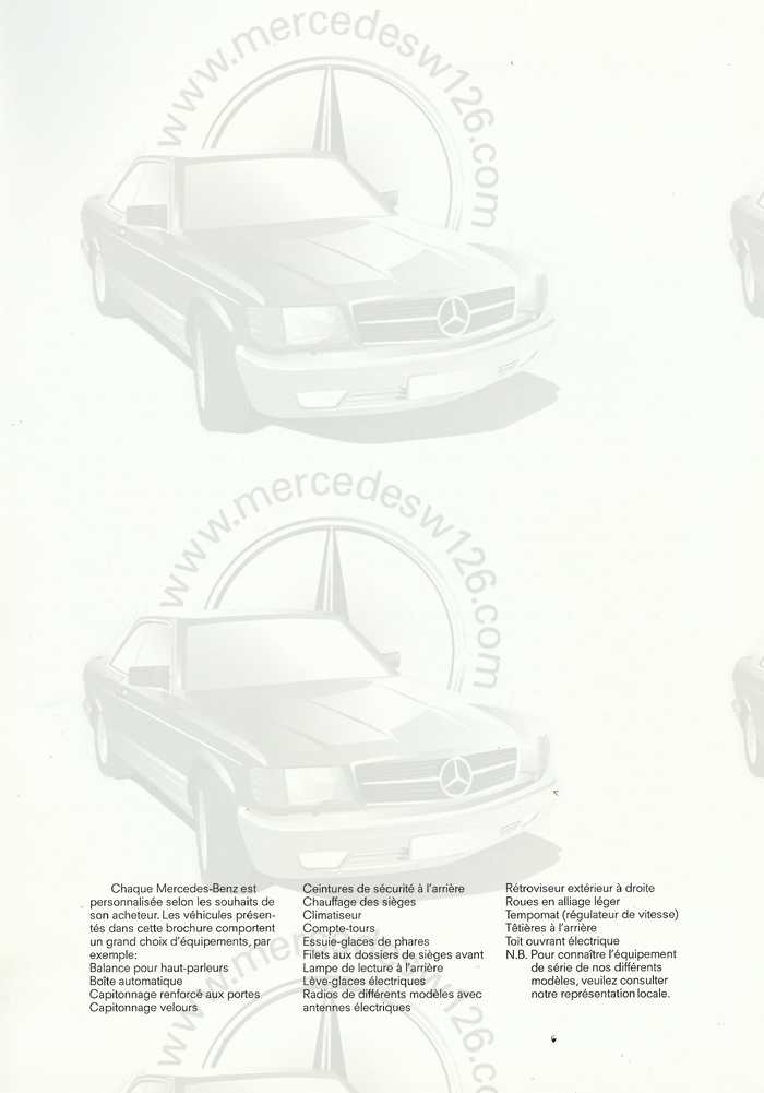 Catalogue Mercedes W116 280 S/SE/SEL de 1979 Catalo97