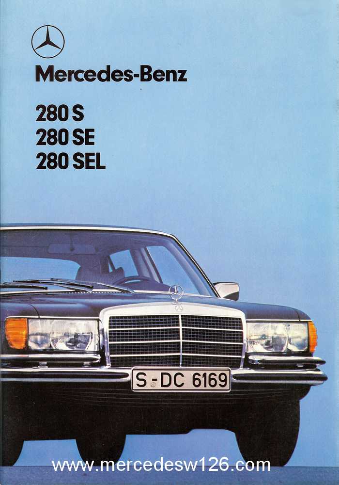Catalogue Mercedes W116 280 S/SE/SEL de 1979 Catalo98