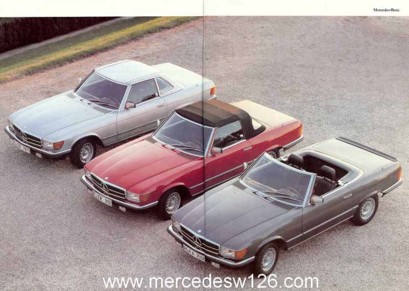 Catalogue de 1984 sur les R107 280 Sl, 380 SL, 500 SL W107_118