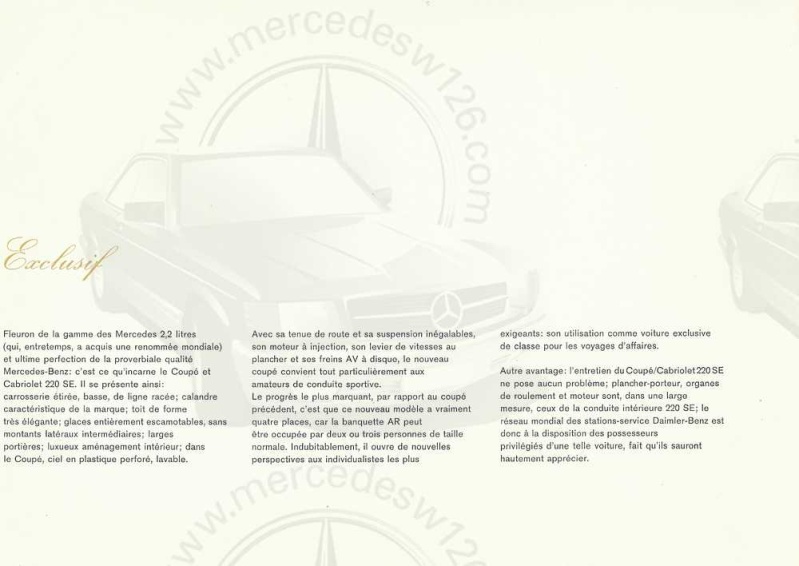 Catalogue de 1965 sur les W111 220 SE coupé & cabriolet W111_c10
