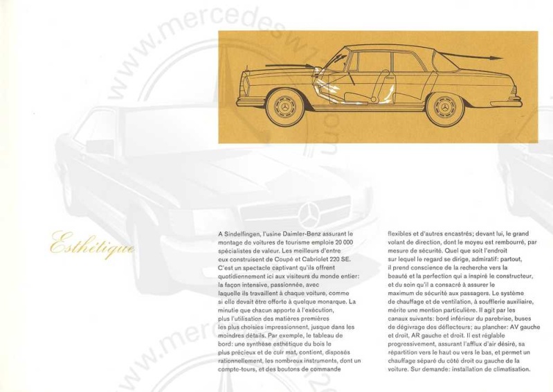 Catalogue de 1965 sur les W111 220 SE coupé & cabriolet W111_c13