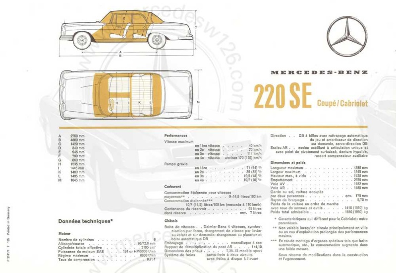 Catalogue de 1965 sur les W111 220 SE coupé & cabriolet W111_c29