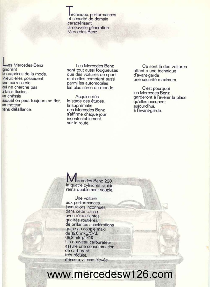 Catalogue de 1968 sur la Mercedes W115 220 W115_234