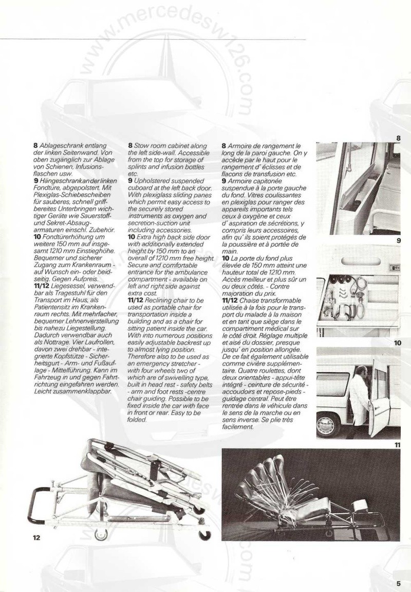 Catalogue sur la Mercedes W115 ambulance "Binz" W115_b13