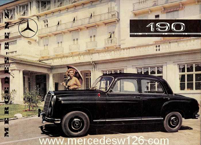 Catalogue de 1961 sur la Mercedes W121 190 "ponton" W121_112