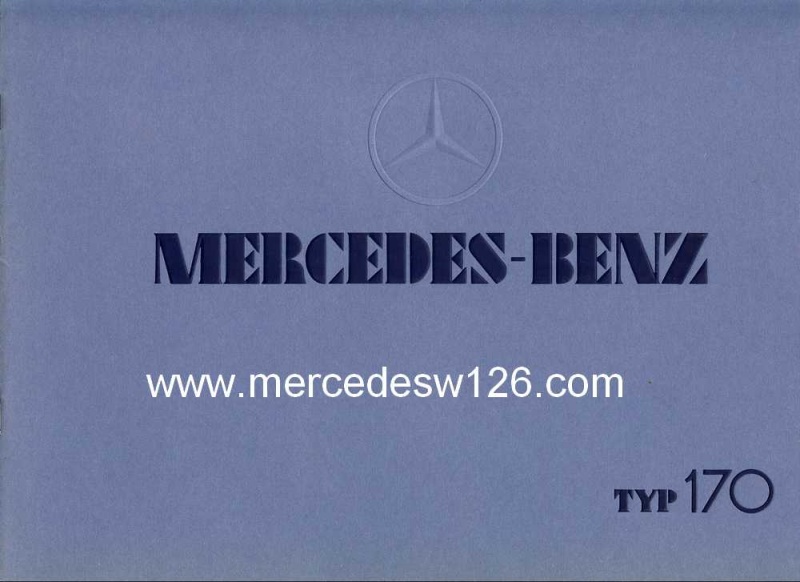 Catalogue sur la Mercedes W15 170 W15_pa10