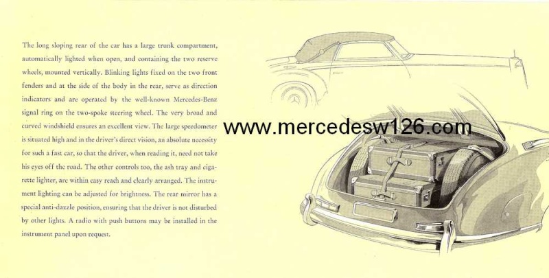 Catalogue de 1952 sur la Mercedes W188 300 S W188_110