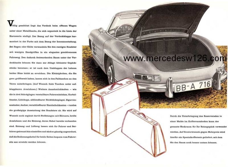 Catalogue de 1957 sur la Mercedes W198 300 SL W198_128