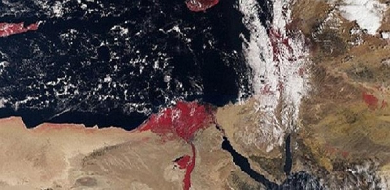 نهر النيل يظهر باللون الأحمر في الصور التي تم إلتقاطها من الفضاء فكيف ذلك؟ 6413
