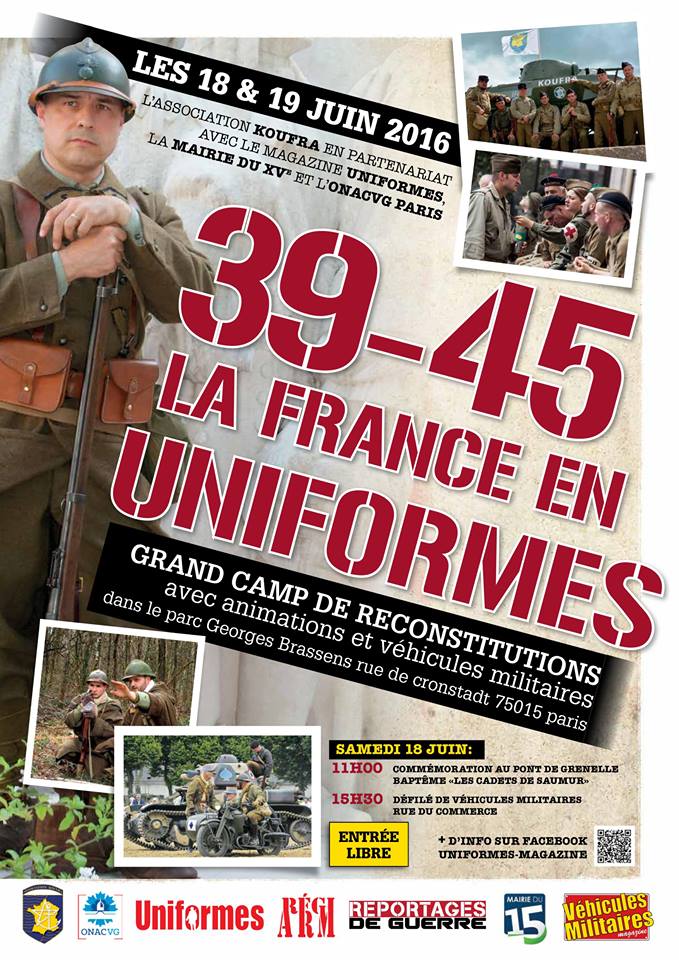 18 & 19 juin: 39-45, la France en uniformes - Paris 12938211