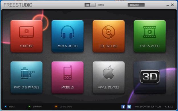 Phần mềm chuyển đổi video, audio - Free Studio 5.3.3 Freest11