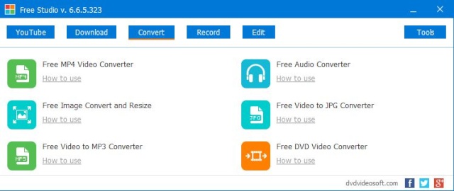 Phần mềm chuyển đổi video, audio - Free Studio 6.6.5 Freest15