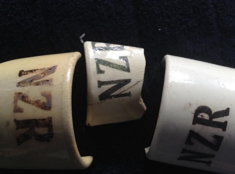 NZR shards: Ambrico NZR railway cups 1939-43 Amb710