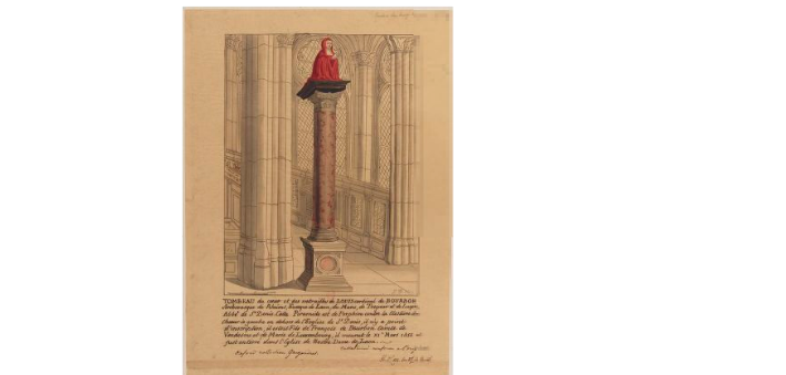 tombeau du coeur du cardinal de Bourbon . Canvas10