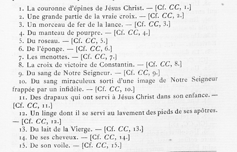 inventaire des reliques de la saint chapelle qui furent déposé à saint Denis en 1791 Export16