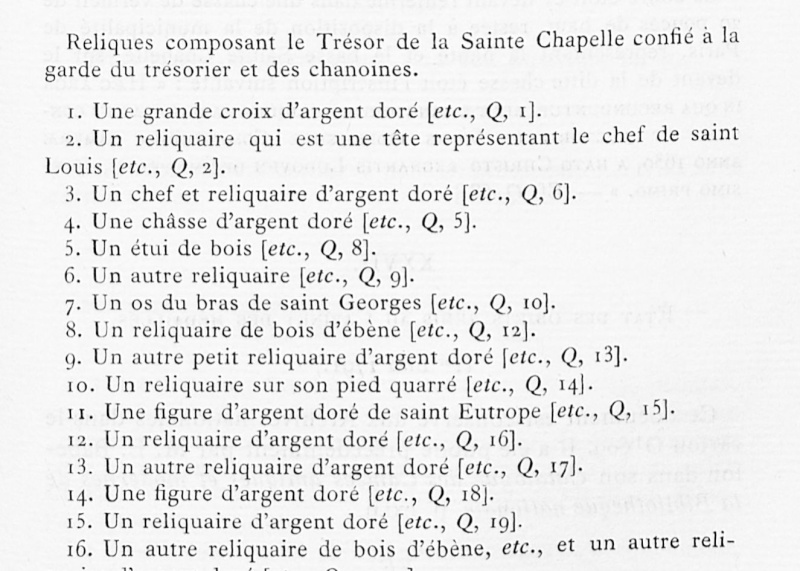 inventaire des reliques de la saint chapelle qui furent déposé à saint Denis en 1791 Export24