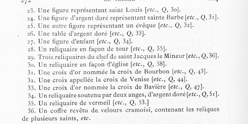 inventaire des reliques de la saint chapelle qui furent déposé à saint Denis en 1791 Export26