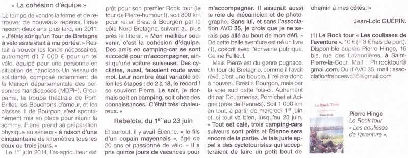 La 4ème Vélorizon Breizh (5-8 mai 2016) Erbrée-Vitré, Ille et Vilaine   - Page 6 Rockto10