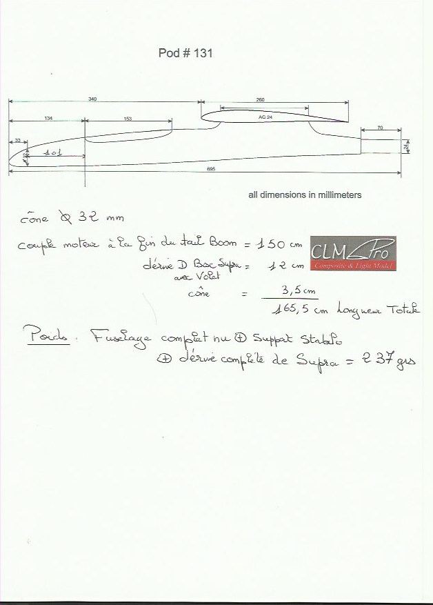 FUSELAGE supra F5J Numeir10