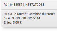 26-09-2020 --- AUTEUIL - R1C3 --- Mise 3 € => Gains 0 € + 7 PG de 5 €.  Scre1226