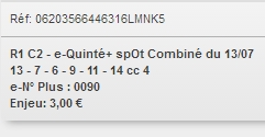 13/07/2018 --- CABOURG --- R1C2 --- Mise 3 € => Gains 0 €. Scree278