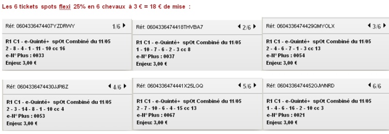 11/05/2016 --- SAINT-CLOUD --- R1C1 --- Mise 18 € => Gains 0 € Screen67