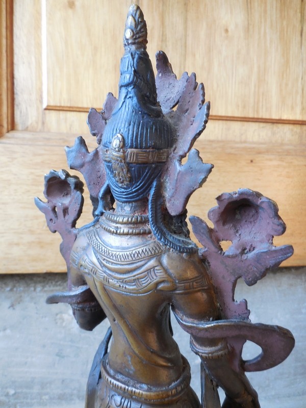 bouddha en bronze  divinité  Dscn1622