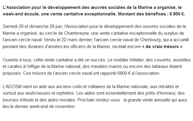 [ Associations anciens Marins ] ADOSM Cherbourg 2016 A110