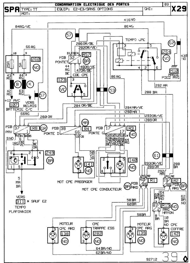 help : recherche schéma électrique centralisation de renault 25 1_page10