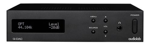 Audiolab-Q-DAC-USB In,Digital Coaxial & Optical In/Out-Silver/Black-(NEW) Audiol13
