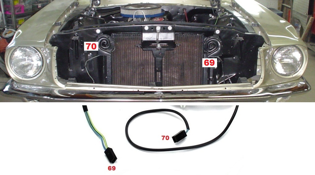 Mustang 1968: sa se branche ou ? réponse à cette question ! Diagramme électrique - Page 2 Klaxon10