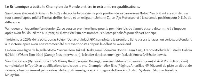 Dimanche 03 avril 2016 - MotoGp - Grand Prix Motul d'Argentine Circuit de Termas de Río Hondo. Captur12