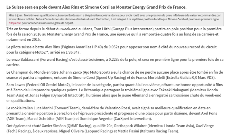 Dimanche 8 mai - MotoGp - Monster Energy Grand Prix de France - Le Mans Captur57