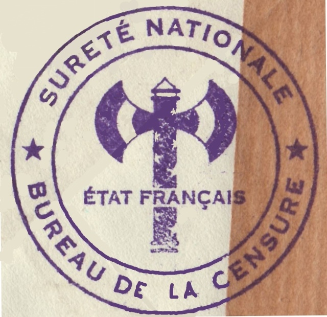 Cachet "Sureté Nationale / état français / Bureau de la censure" sur Bande de Tunis ?? 1008310