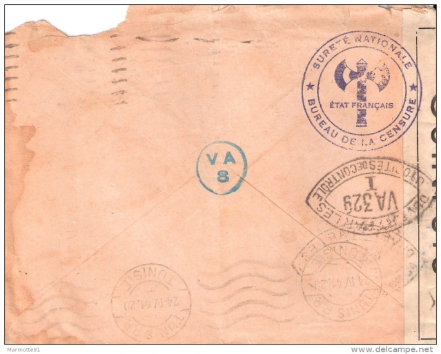 Cachet "Sureté Nationale / état français / Bureau de la censure" sur Bande de Tunis ?? Va_32911