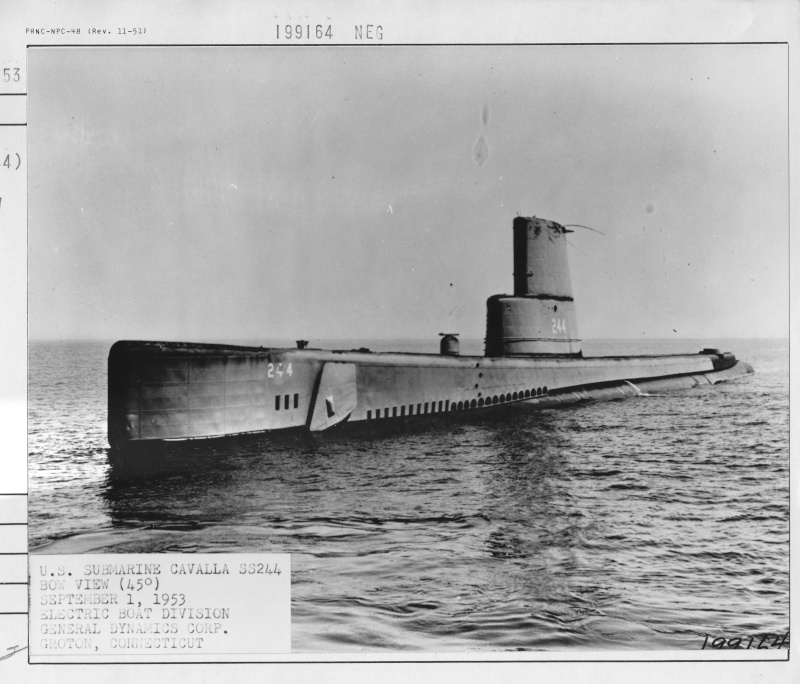 Sous-marins US type Gato/Tench aménagés après guerre Ssk24410