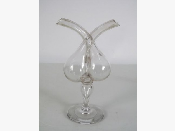 Un huilier vinaigrier  verre ancien dit "Guédoufle" Ref_et10