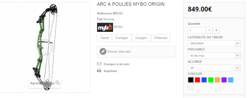 Mybo arc à poulie Captur12