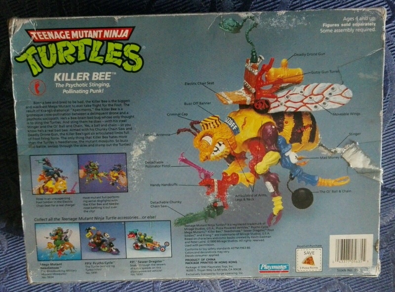 Tartarughe Ninja Teenage Mutant Ninja Turtles KILLER BEE e SHREDDER MOBILE Playmate/Bandai MISB _57_410