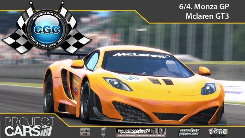 6ª Carrera de la temporada, Circuito Nacional de Monza  GP con el Mclaren GT3 Carrer10